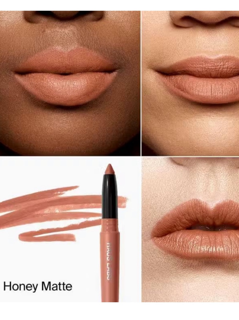 Haus Labs LE MONSTER LIP CRAYON lipstick in Honey Matte